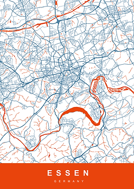 ESSEN Map GERMANY
