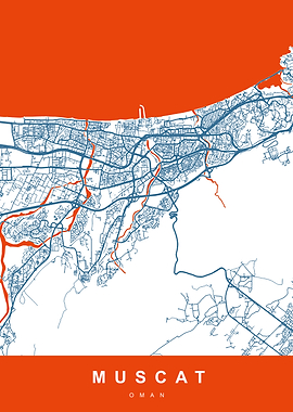 MUSCAT Map OMAN
