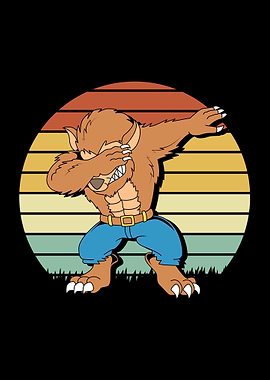 Dabbing Werewolf Wolf