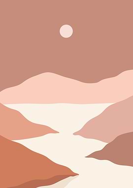 Nature abstract landscape