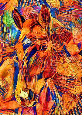 Horse Color Abstract