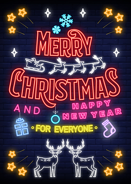 Merry Christmas Neon Light