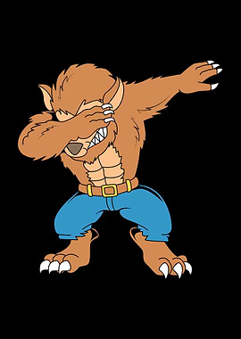 Dabbing Werewolf