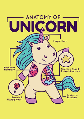 Anatomy of Unicorn Horse