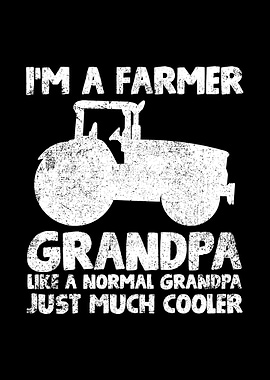 Tractor Farmer Grandpa
