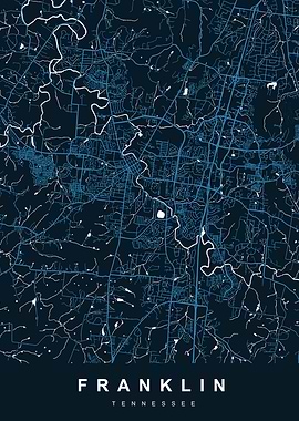 FRANKLIN Map TENNESSEE