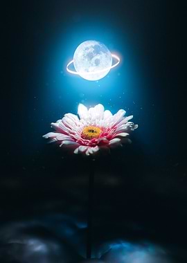 Flower and Moon