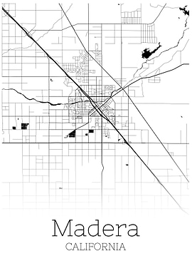 Madera California map