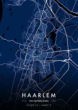 Haarlem City Map Blueprint