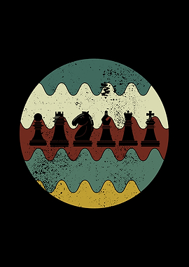 Retro Chess Pieces