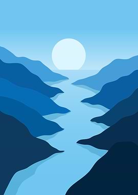 Abstract Nature Travel art