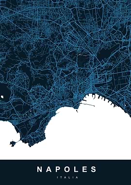 NAPOLES Map ITALIA