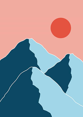 Nature Sunset minimalistic