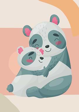 Mother and Baby Panda