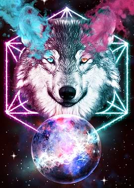 Fantasy space wolf