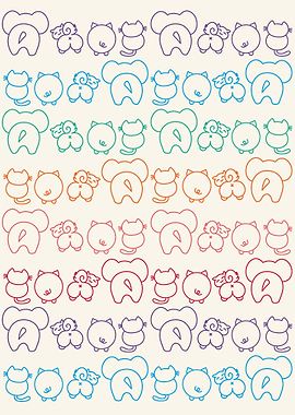 Cute funny animal butt