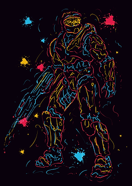 Pop art robot