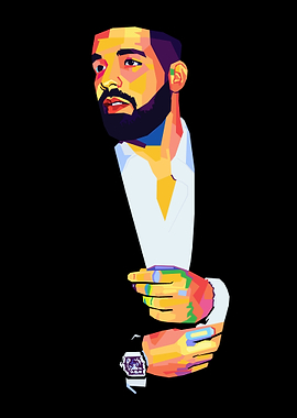 Drake wpap pop art