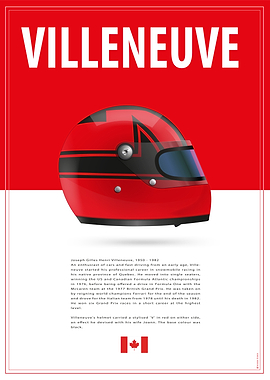 Gilles Villeneuve Helmet