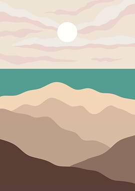 Nature Minimal modern art