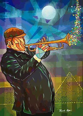 Jazz trumpet man