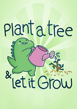 Cute Dinosaur Gardener