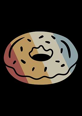 Donut Retro Vintage
