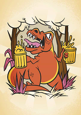Beer Dinosaur