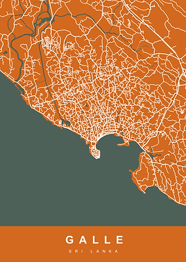 GALLE Map SRI LANKA