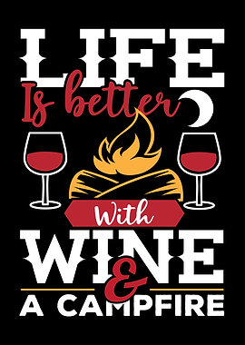 Wine And Campfire