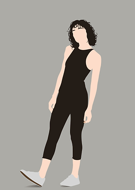 Minimalist style woman