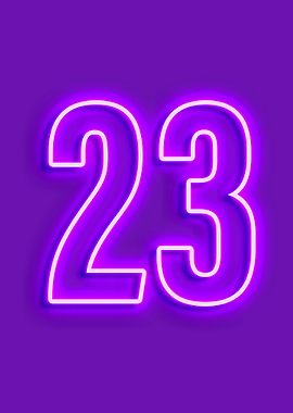 23 neon number
