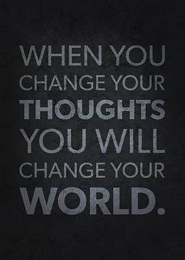 Change Your Thoughts