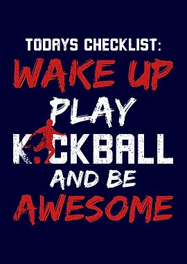Kickball Player Checklist