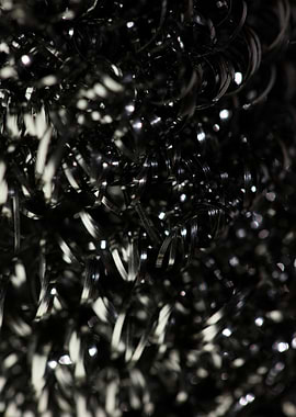 Metal wire macro abstract