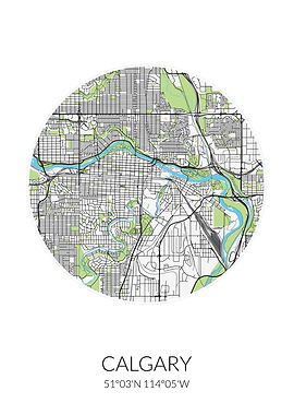 Calgary Circle City Map