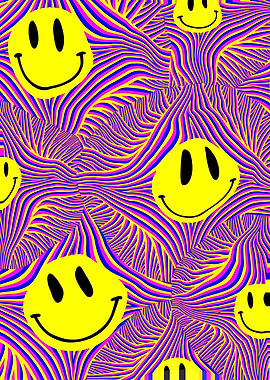Trippy Acid house Yellow