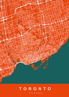 TORONTO Map CANADA