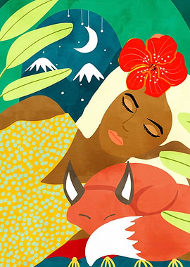 Snow Camping With My Fox