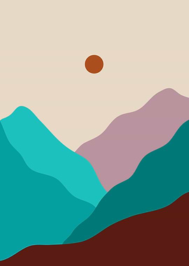 Early morning view posters