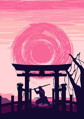 Samurai Ninja VaporWave JP