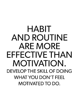 Habit and Routine