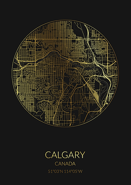 Calgary Black Gold Map