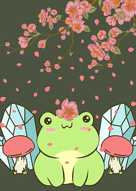 Cottagecore Kawaii Frog