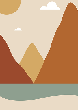 Sun Mountain modern art