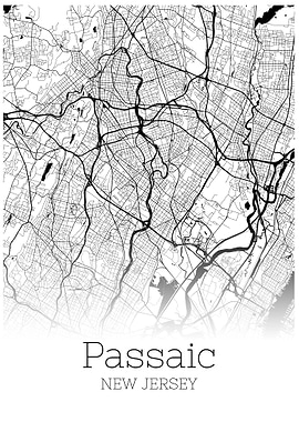 Passaic New Jersey map