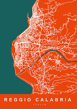 REGGIO CALABRIA Map ITALY