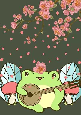 Cottagecore Kawaii Frog