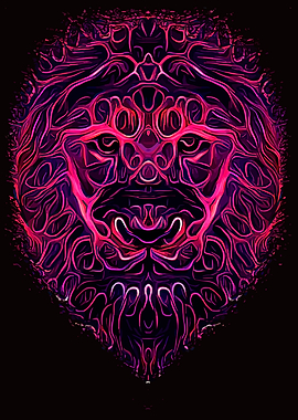 Lion Head Fantasy Art