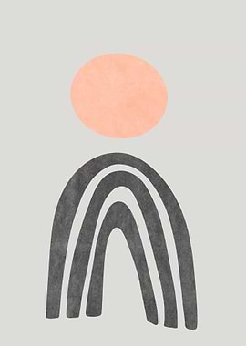 Abstract Arches and Sun